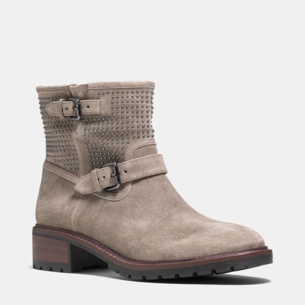 Coach Gates Moto Suede Boots Size 5.5